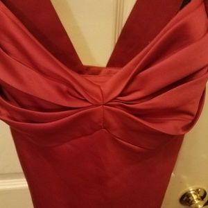 Red Satin Gown